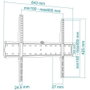 Tooq Soporte de Pared Fijo LP4170F-B para TV de 37-70 pulgadas Negro
